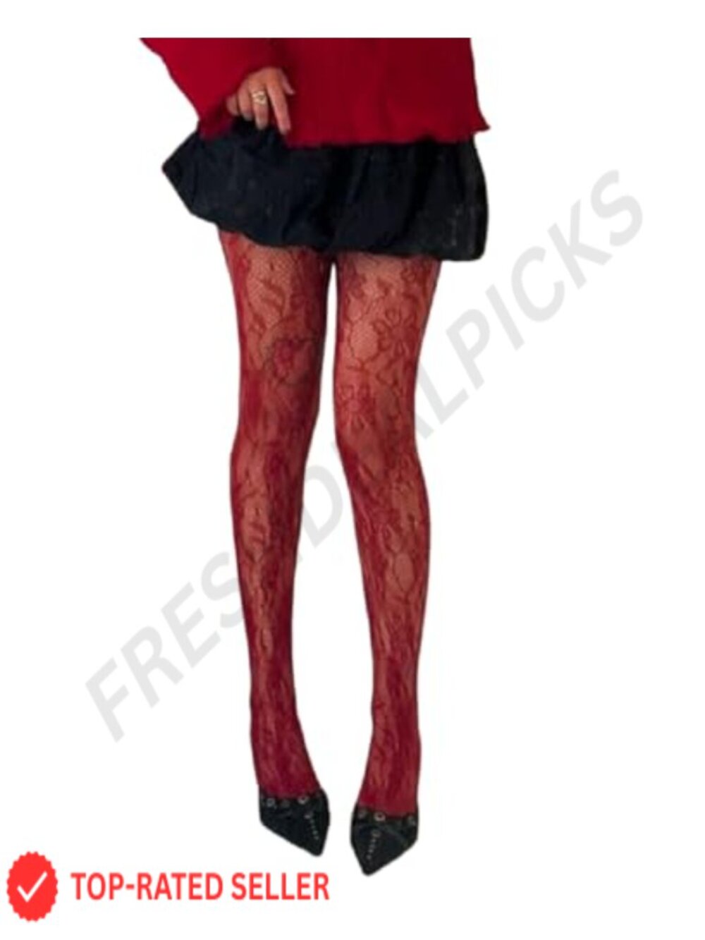 Lace Fishnet Tights Sheer Pantyhose High Waist Footed Hosiery